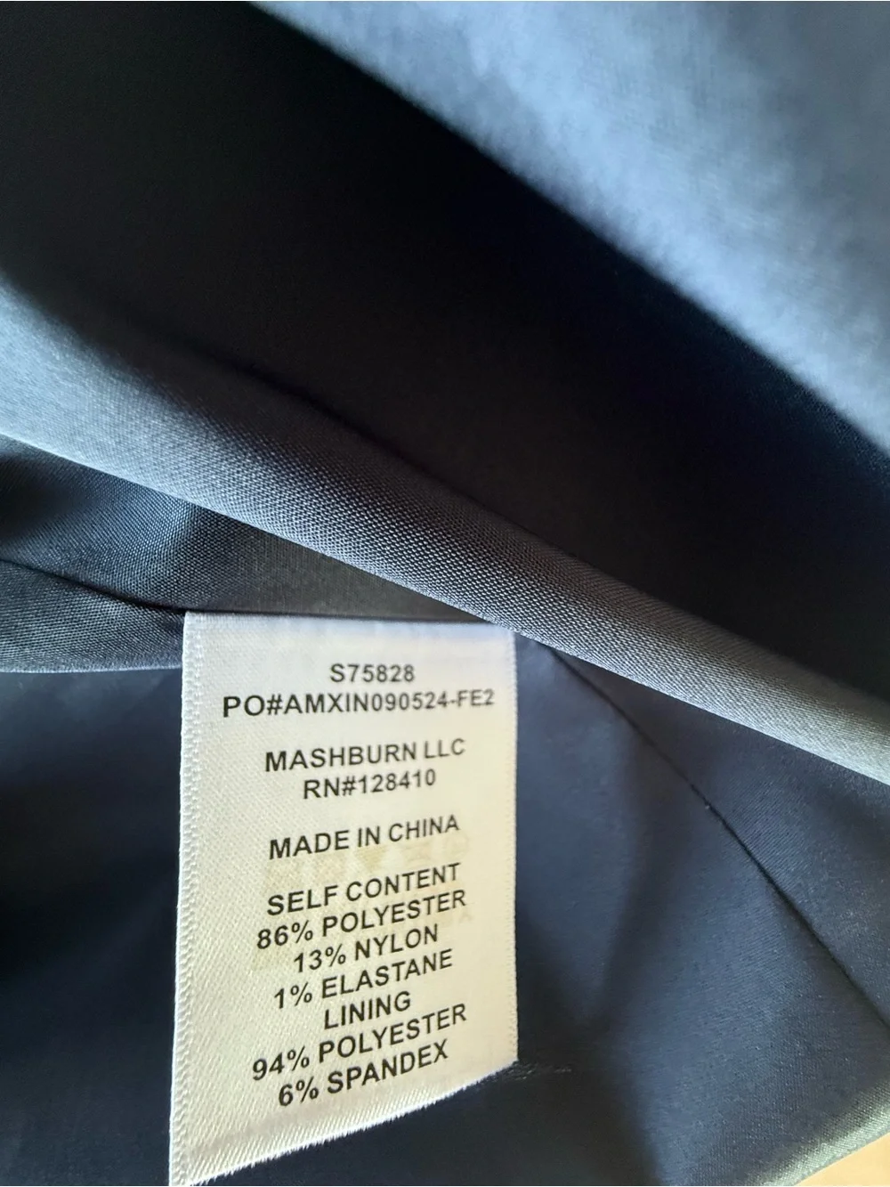 ANN MASHBURN Navy Dress - Picture 7 of 8